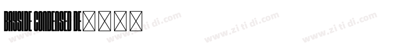 Bayside Condensed De字体转换
